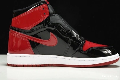 “BRED AIR HIGH PATENT” OG JORDAN 1 0802
